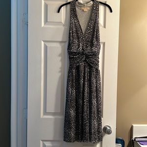 Michael Kors Gray Leopard print dress